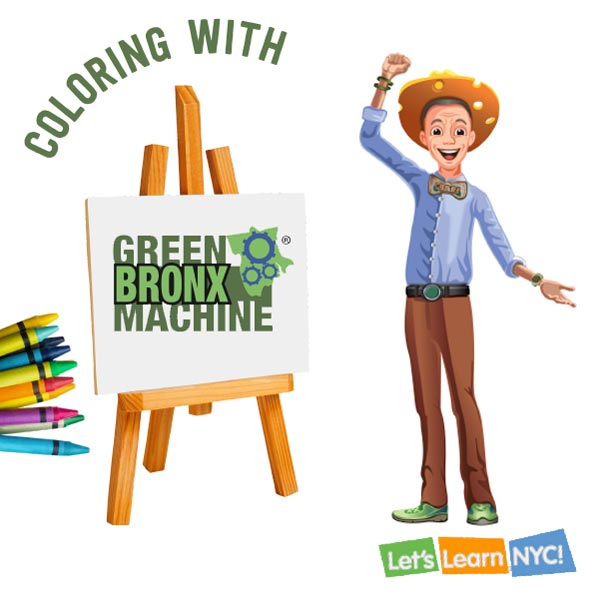 Coloring with Green Bronx Machine: Let's Learn NYC